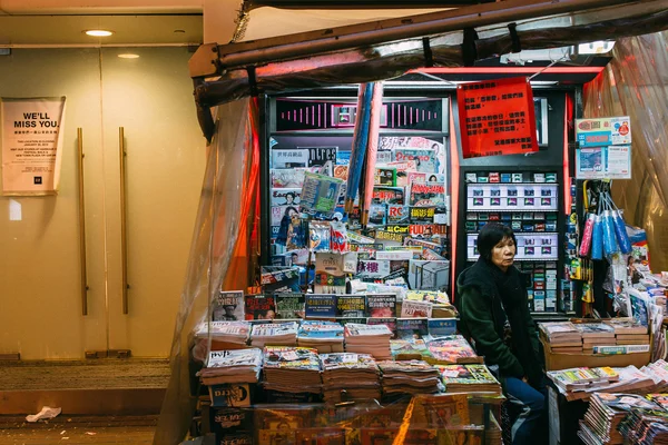 Straat bij Mongkok, Hong Kong — Stockfoto