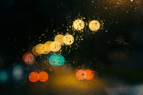 湿的窗口背景 — 图库照片