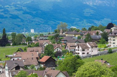 Vaduz, Liechtenstein havadan görünümü
