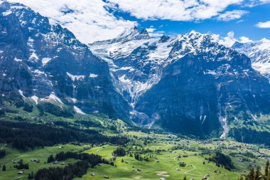 Grindelwald manzara İsviçre