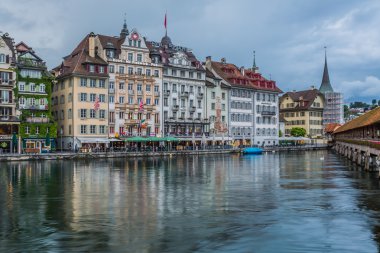 Gün batımında Luzern