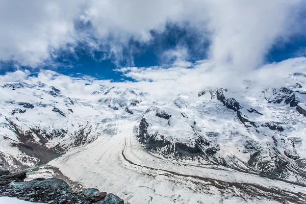 The glacier landscape at Switzerland — Stock Photo, Image