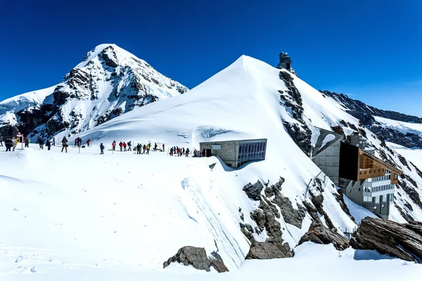 View of the famous peak Jungfrau — Stock Photo, Image