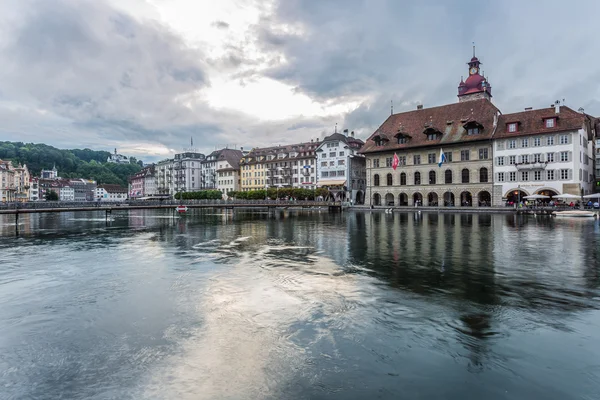 Luzern bei Sonnenuntergang — Stockfoto