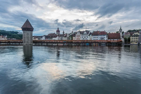 Luzern bei Sonnenuntergang — Stockfoto