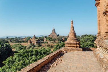 Bagan, Myanmar 'daki antik tapınak. 
