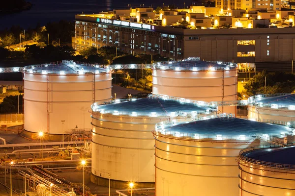 Przemysł Zbiorników Ropy Naftowej Hong Kongu — Zdjęcie stockowe