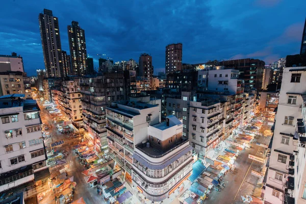 Hongkong Sept Hauptstraße Mit Vielen Ständen Sham Shui Hongkong September — Stockfoto