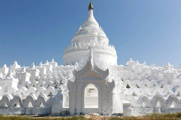 Templo Hsinbyume Myatheindan Paya Mingun Mandalay Myanmar — Fotografia de Stock