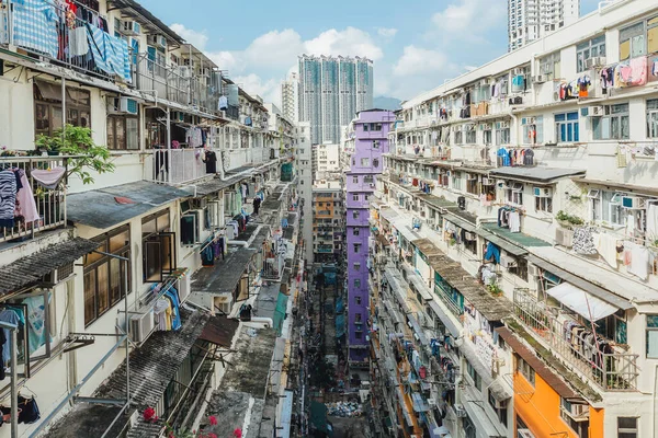 Hongkongi Lakóépületek — Stock Fotó