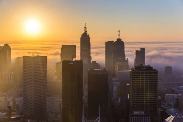 Sydney Stadsgezicht Bij Zonsondergang Australië — Stockfoto