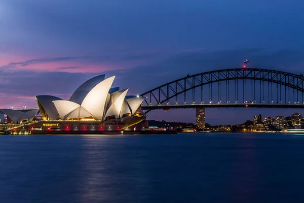 Sydney Bij Zonsondergang Australië — Stockfoto