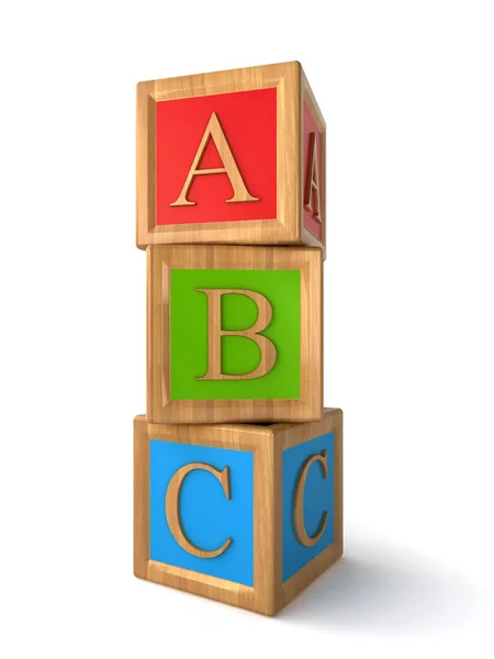 Abc alfabet kostki — Zdjęcie stockowe