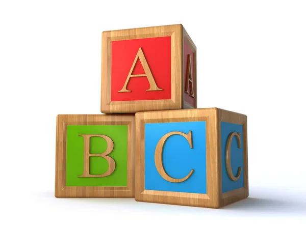 ABC alfabet kubussen — Stockfoto