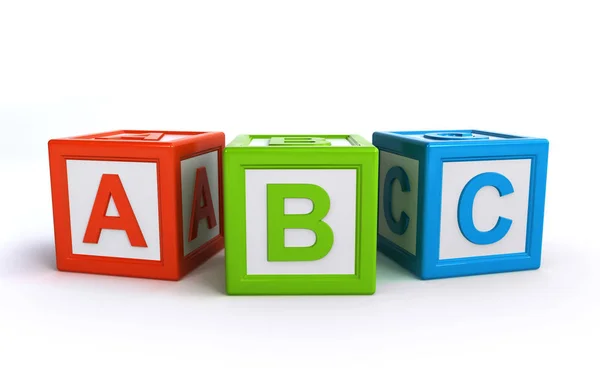 Abc alfabeto cubi — Foto Stock