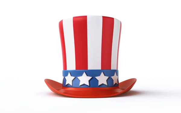 Uncle Sam Hat Isolated White Background — Stock Photo, Image