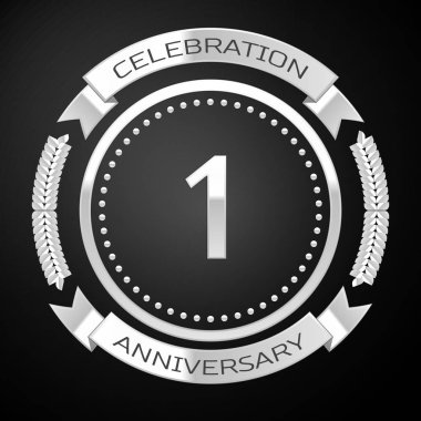 Gümüş Yüzük ve kurdele ile bir yıl yıldönümü kutlamaları.