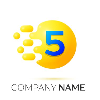 Beş numaralı sıçrama logosunu görmeniz gerekir. Sarı nokta ve kabarcıklar tasarım o numara