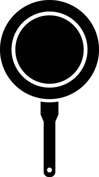 Icona padella nera isolata su sfondo bianco. Friggere o arrosto simbolo cibo. Illustrazione vettoriale — Vettoriale Stock
