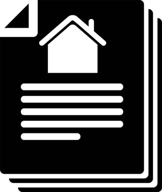 Siyah Saray sözleşme simgesi beyaz arka plan üzerinde izole. Sözleşme oluşturma hizmeti, belge oluşturma, başvuru formu kompozisyonu. Vektör İllüstrasyonu