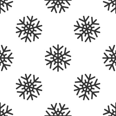 Gri Kar Tanesi ikonu, beyaz arka planda kusursuz desen izole etti. Vektör İllüstrasyonu