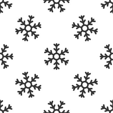 Gri Kar Tanesi ikonu, beyaz arka planda kusursuz desen izole etti. Vektör İllüstrasyonu