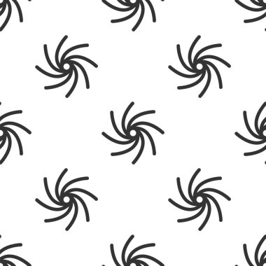 Gri Tornado simgesi beyaz arka planda kusursuz desen izole etti. Kasırga, kasırga, fırtına bacası, kasırga ya da hortum ikonu. Vektör İllüstrasyonu