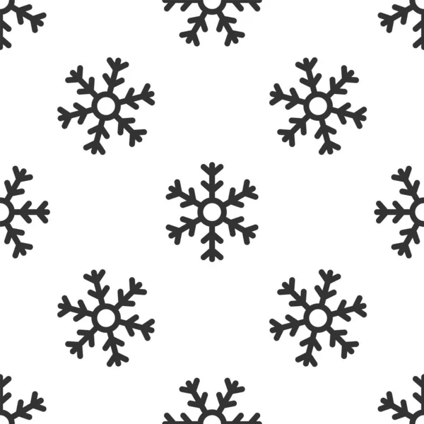Gris copo de nieve icono aislado patrón sin costura sobre fondo blanco. Ilustración vectorial — Vector de stock