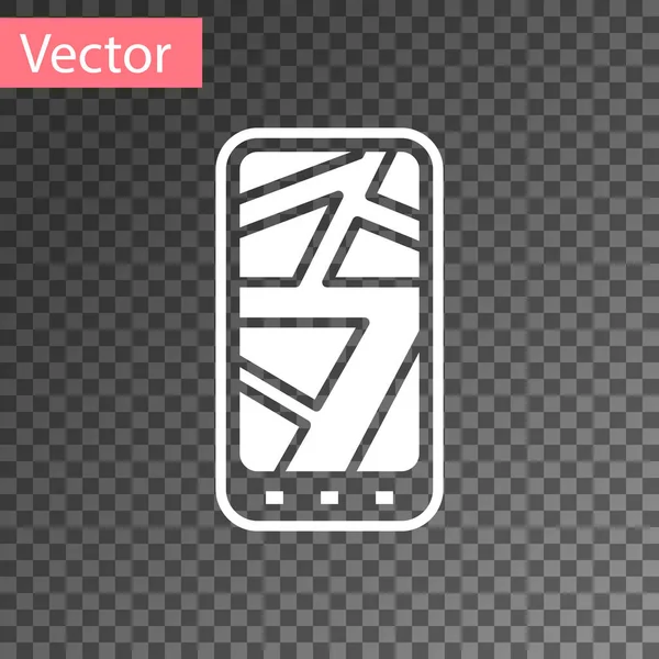 Weiße Infografik Des Navigationssymbols Für Stadtpläne Isoliert Auf Transparentem Hintergrund — Stockvektor