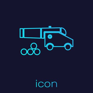 Mavi zemin üzerinde top gülleleri simgesi olan turkuaz hat topu. Ortaçağ silahları. Vektör İllüstrasyonu