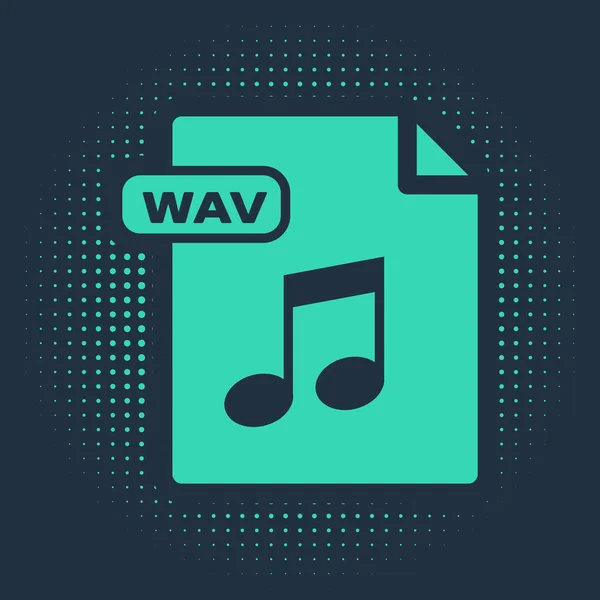 Wav Wav 아이콘을 다운로드할 수있습니다 Wav Waveform 오디오 디지털 오디오 — 스톡 벡터