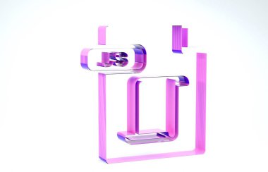 Mor Js dosya belgesi. Beyaz arkaplanda js düğmesi simgesi indir. Js dosya sembolü. 3d illüstrasyon 3d canlandırma