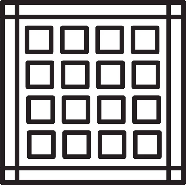 Μαύρη γραμμή Καρό εικονίδιο χαρτοπετσέτα απομονώνονται σε λευκό φόντο. Εικονογράφηση διανύσματος — Διανυσματικό Αρχείο