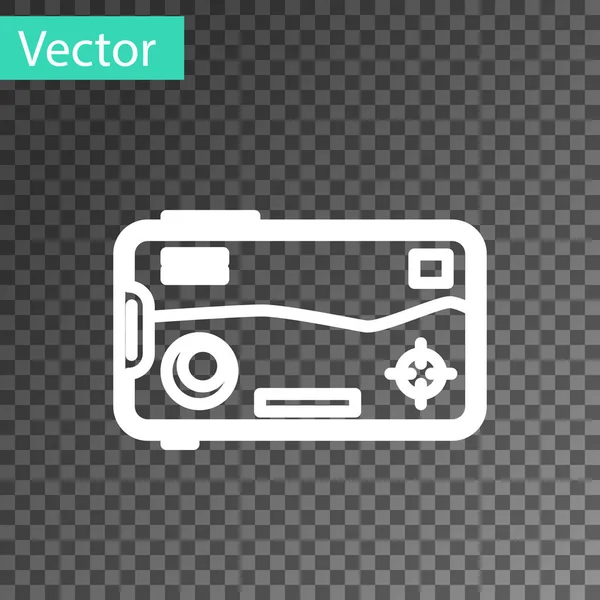 Weiße Linie Smartphone und spielen in Spiel-Symbol isoliert auf transparentem Hintergrund. Mobile Gaming Konzept. Vektorillustration — Stockvektor