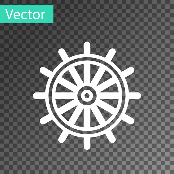 Иконка рулевого колеса судна выделена на прозрачном фоне. Векторная миграция — стоковый вектор