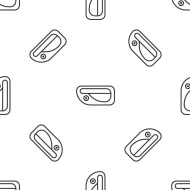 Gri çizgili araba kapısı ikonu beyaz arka planda izole edilmiş. Vektör İllüstrasyonu