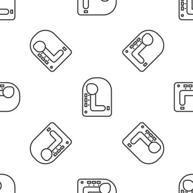 Gri çizgi şekil değiştiren simgesi beyaz arka planda izole edilmiş pürüzsüz desen. İletişim simgesi. Vektör İllüstrasyonu