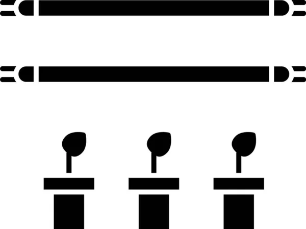 Černá Chytrá farma s žárovkou a ikonou symbolu rostlin izolované na bílém pozadí. Vektorová ilustrace — Stockový vektor