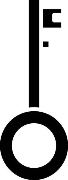 Ключова ікона Black Pirate ізольована на білому тлі. Векторний приклад — стоковий вектор