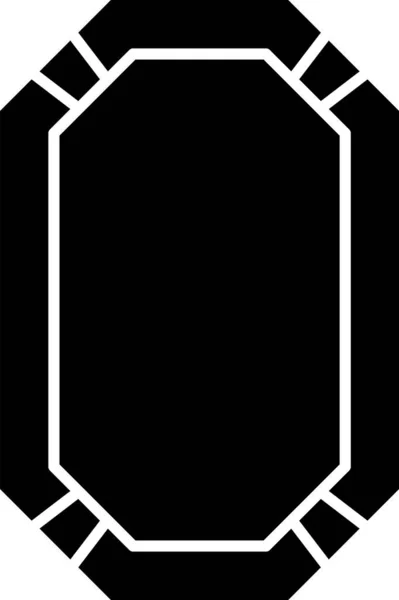 Ícone de mesa de poker preto isolado no fundo branco. Ilustração vetorial — Vetor de Stock