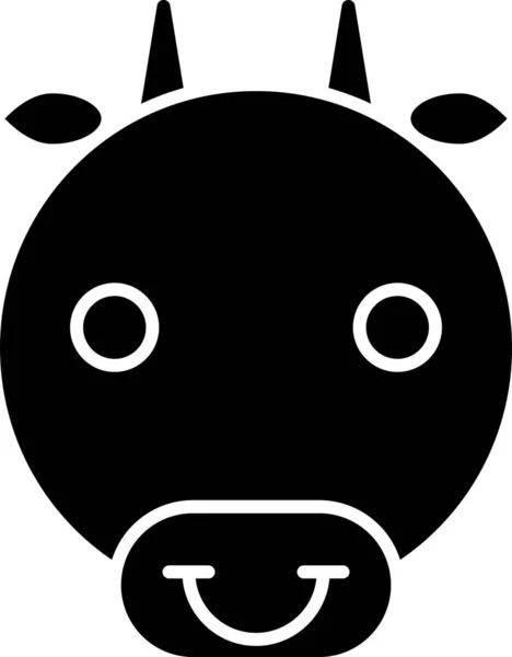 Fekete Ökör állatöv jel ikon elszigetelt fehér alapon. Asztrológiai horoszkóp gyűjtemény. Vektorillusztráció — Stock Vector