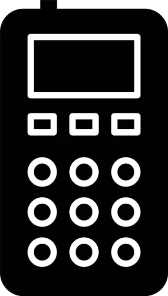 Icono de control remoto negro aislado sobre fondo blanco. Ilustración vectorial — Vector de stock