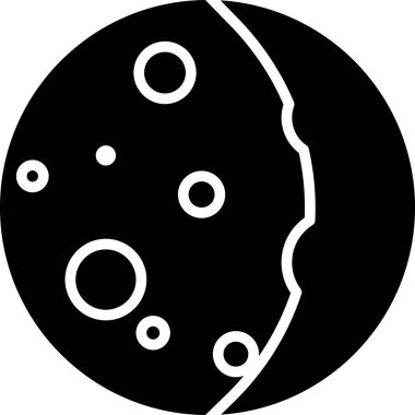 Güneş tutulması simgesi beyaz arkaplanda izole edilmiş. Tam sonar tutulması. Vektör İllüstrasyonu