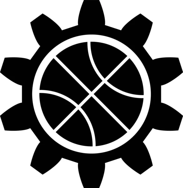 Fekete tervezési stratégia koncepció ikon elszigetelt fehér háttér. Kosárlabda kupa formáció és taktika. Vektorillusztráció — Stock Vector