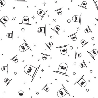 Üzerinde Rip yazan siyah çizgi Tombstone simgesi beyaz arkaplanda izole edilmiş pürüzsüz desen. Mezar ikonu. Vektör İllüstrasyonu