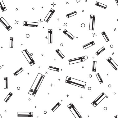 Siyah çizgi video oyun konsolu simgesi beyaz arkaplanda izole edilmiş pürüzsüz desen. Vektör İllüstrasyonu