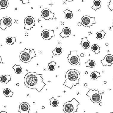 Basketbol ikonu üzerindeki siyah çizgi düşünceleri beyaz arka planda izole edilmiş pürüzsüz desen. Vektör İllüstrasyonu