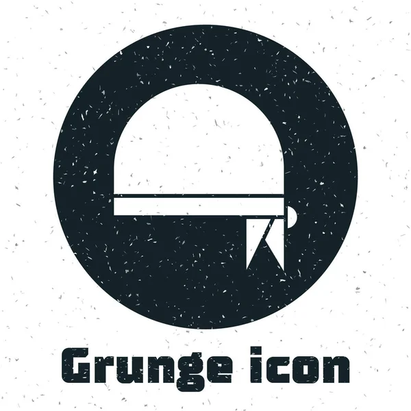 Grunge Pirata bandana para la cabeza icono aislado sobre fondo blanco. Ilustración vectorial — Vector de stock