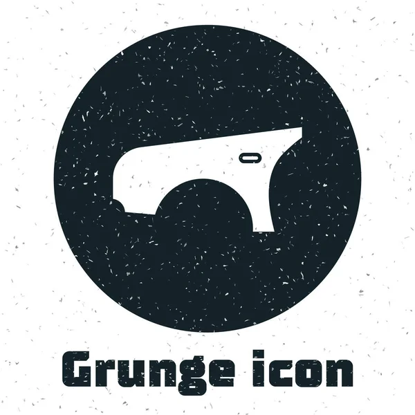 Grunge Car garde-boue icône isolé sur fond blanc. Illustration vectorielle — Image vectorielle