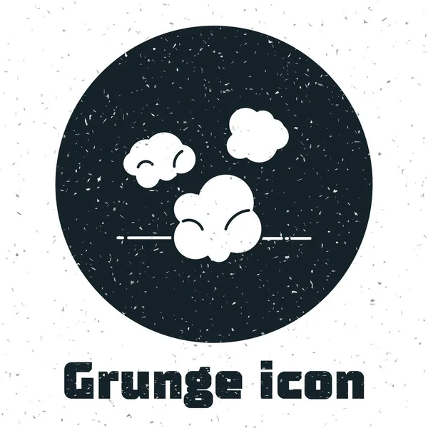 Grunge Icono de polvo aislado sobre fondo blanco. Ilustración vectorial — Vector de stock